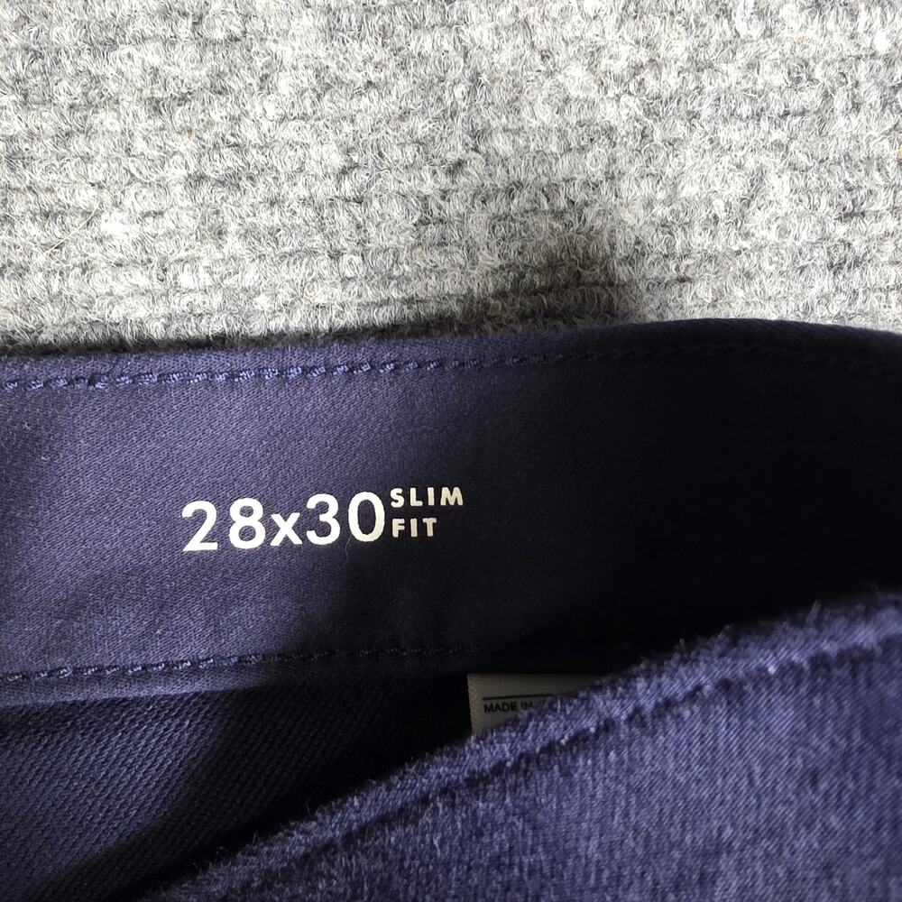Banana Republic Traveler Chino Pants Men's 28X30 Blue Slim Fit Mid Rise - NWT - Picture 5 of 9